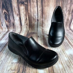Dansko NORA Womens Size 37 US 6.5-7 Black Slip Resistant Work Shoes Loafers